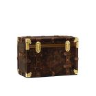 VINTAGE HOME - Small Trunk in Real Leather-Brown 