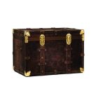 VINTAGE HOME - Big Trunk in Real Leather-Brown
