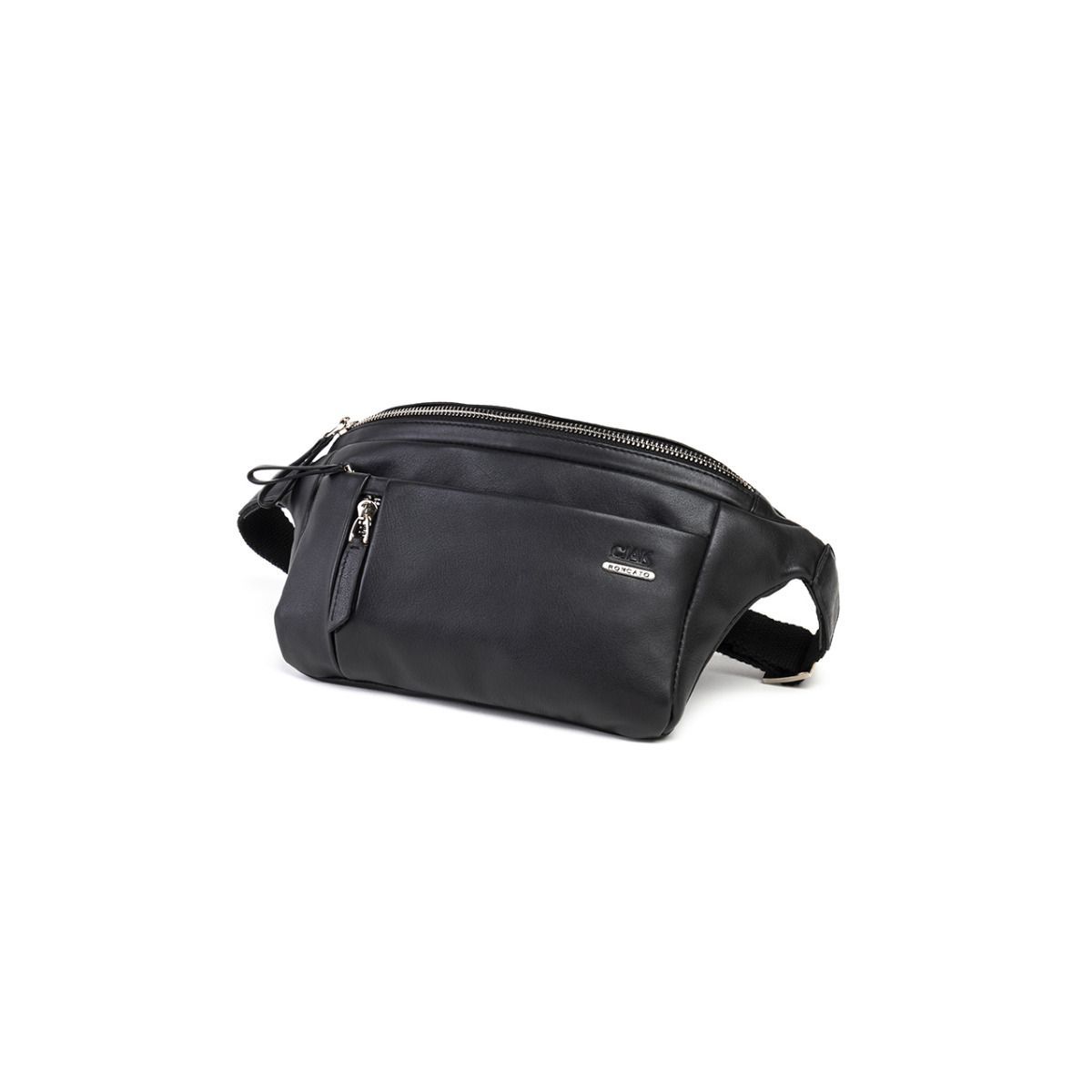 Marsupio nero pelle hot sale