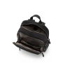 SQUADRA - Zaino City Pelle e Nylon-Nero