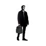 SQUADRA - S Backpack in Leather and  Nylon - Navy Blue