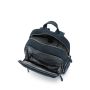 SQUADRA - Zaino Piccolo Pelle e Nylon - Blu Navy