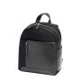 SQUADRA - Zaino City Pelle e Nylon-Nero