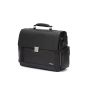 SQUADRA - Borsa Business con Patta Pelle e Nylon-Nero