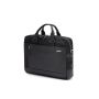 SQUADRA - Borsa Business 2 Manici 1 Comparto Pelle e Nylon-Nero