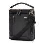 SQUADRA - Leather and Nylon Large Crossover with Handle-Black