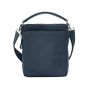 SQUADRA - Tracolla Grande con maniglia superiore Pelle e Nylon - Blu Navy