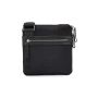 SQUADRA - Tracolla Piatta Piccola Pelle e Nylon - Blu Navy