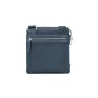 SQUADRA - Tracolla Piatta Media Pelle e Nylon - Blu Navy