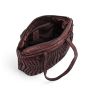 AMBRA - Woven Leather Shopper 2 Handles