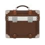 VINTAGE HOME - Beauty Case in Real Leather-Brown