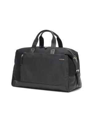 SQUADRA - Borsa da viaggio Cabina Pelle e Nylon-Nero