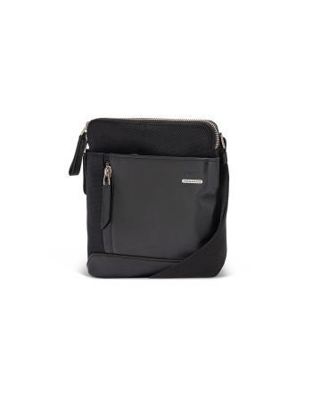 SQUADRA - Tracolla Piatta Piccola Pelle e Nylon