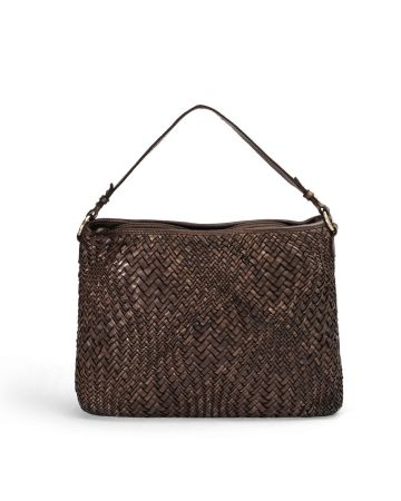 AMBRA - Woven Bag in Washed Leather