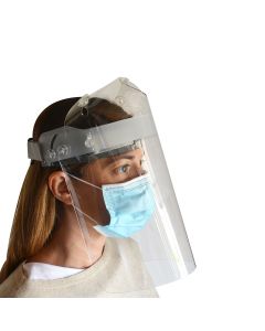 DISPOSITIVI SICUREZZA - Visiera Lunga Protezione Viso con Calotta Superiore