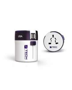 TRAVEL BLUE - Adattatore World + USB