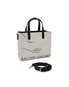 BACIAMI ANCORA- Tote Bag S-Bianco